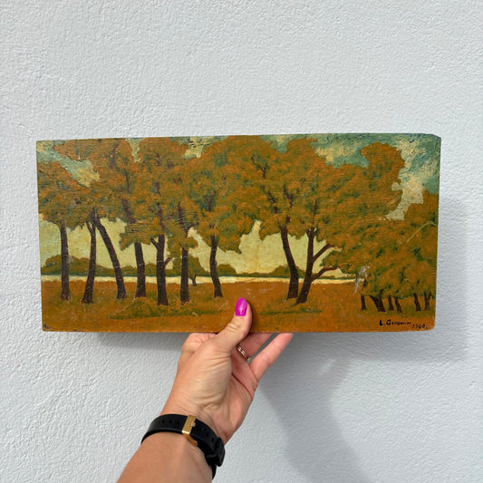 Huile sur panneau