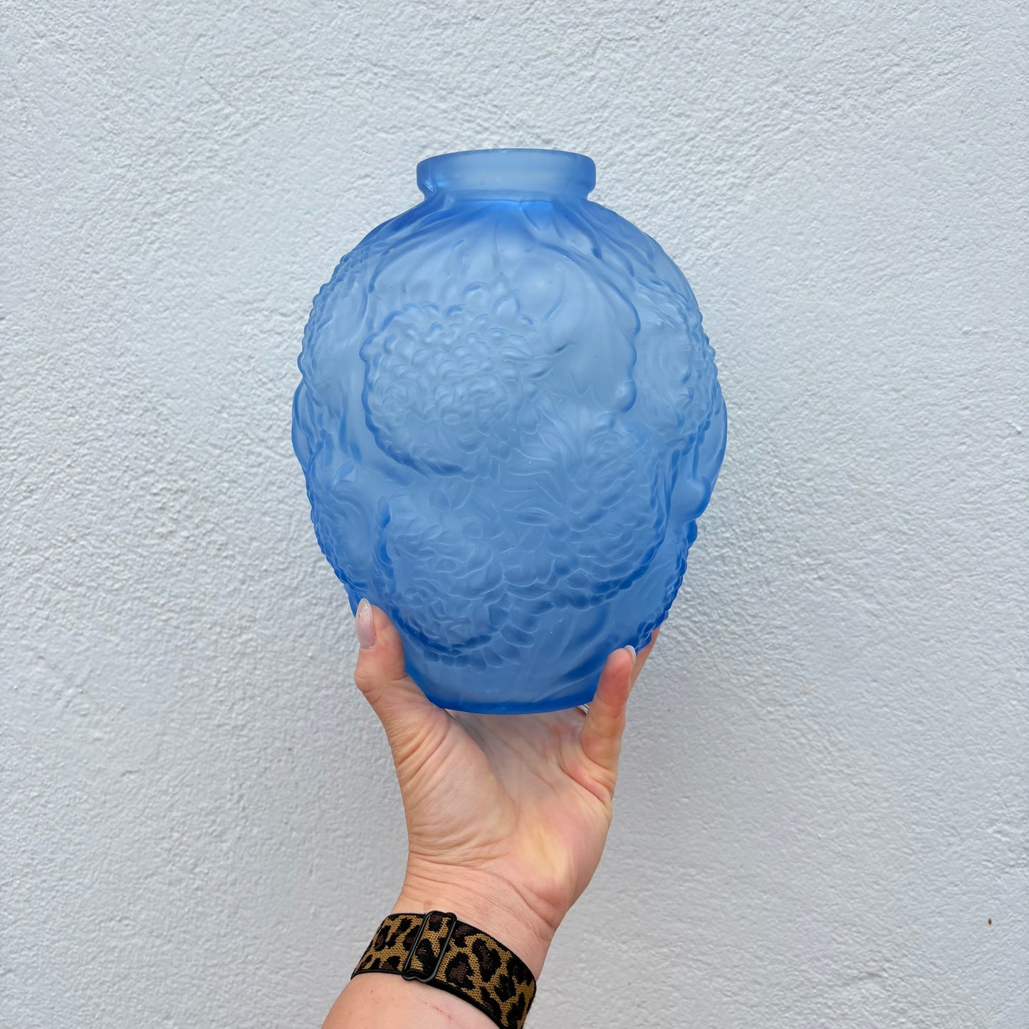 Vase art déco chrysanthèmes