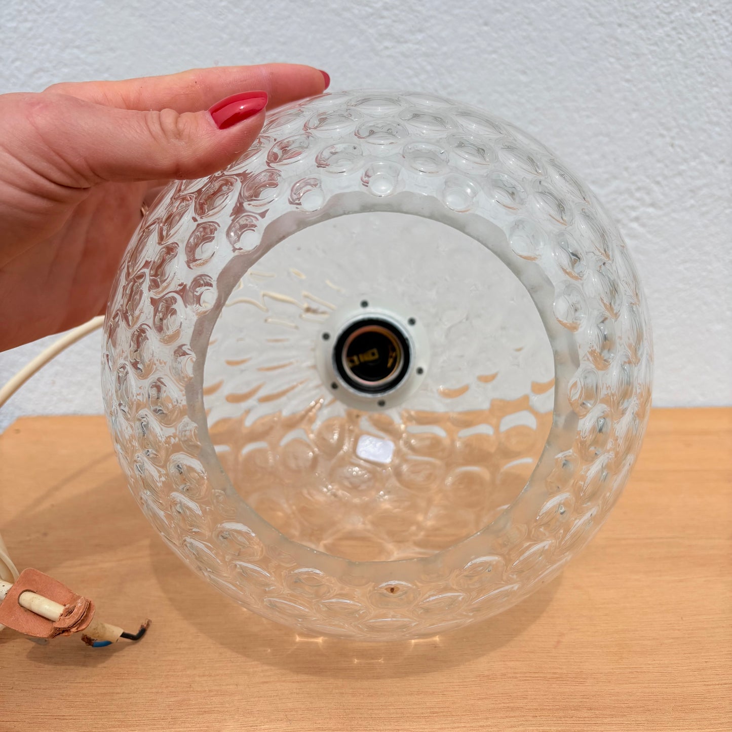 Suspension boule en verre