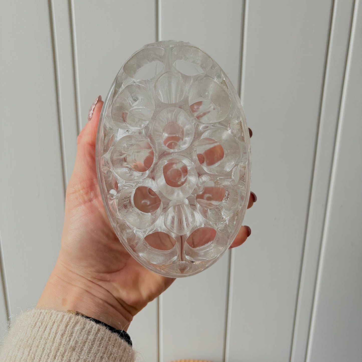 Grand pique fleur ovale