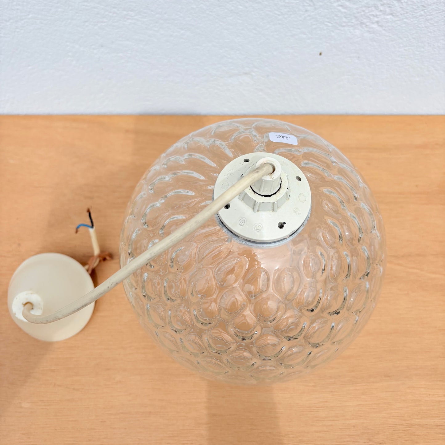 Suspension boule en verre