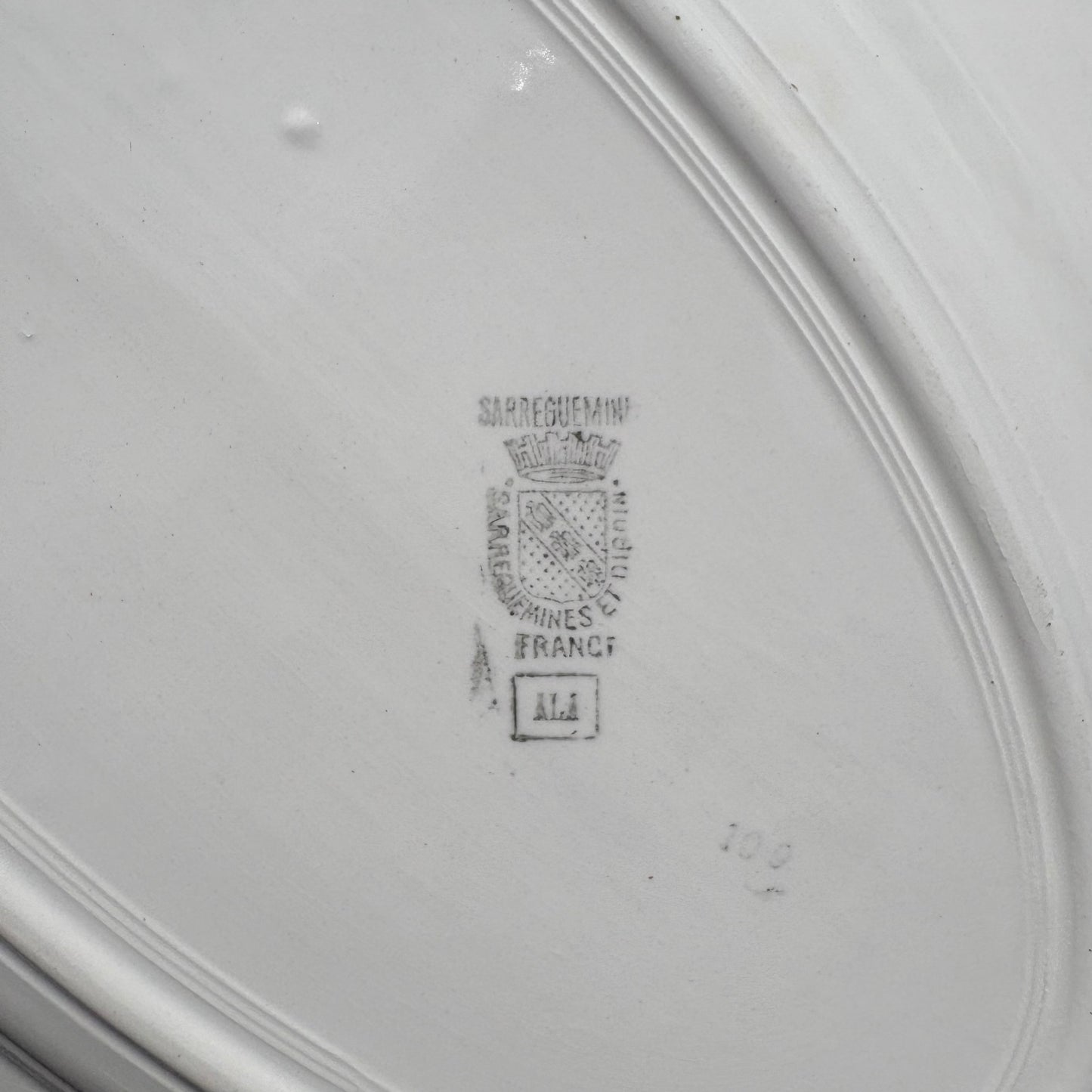 Grand plat ovale Sarreguemines