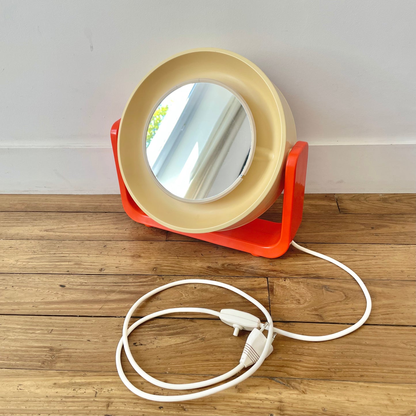 Miroir lampe années 70