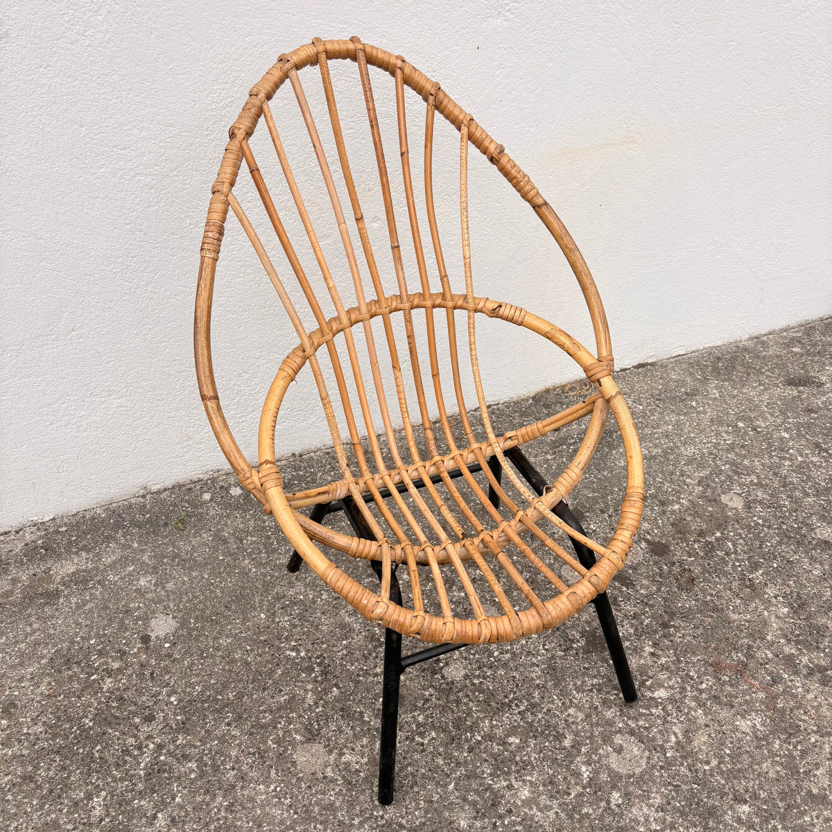 Fauteuil en rotin enfant