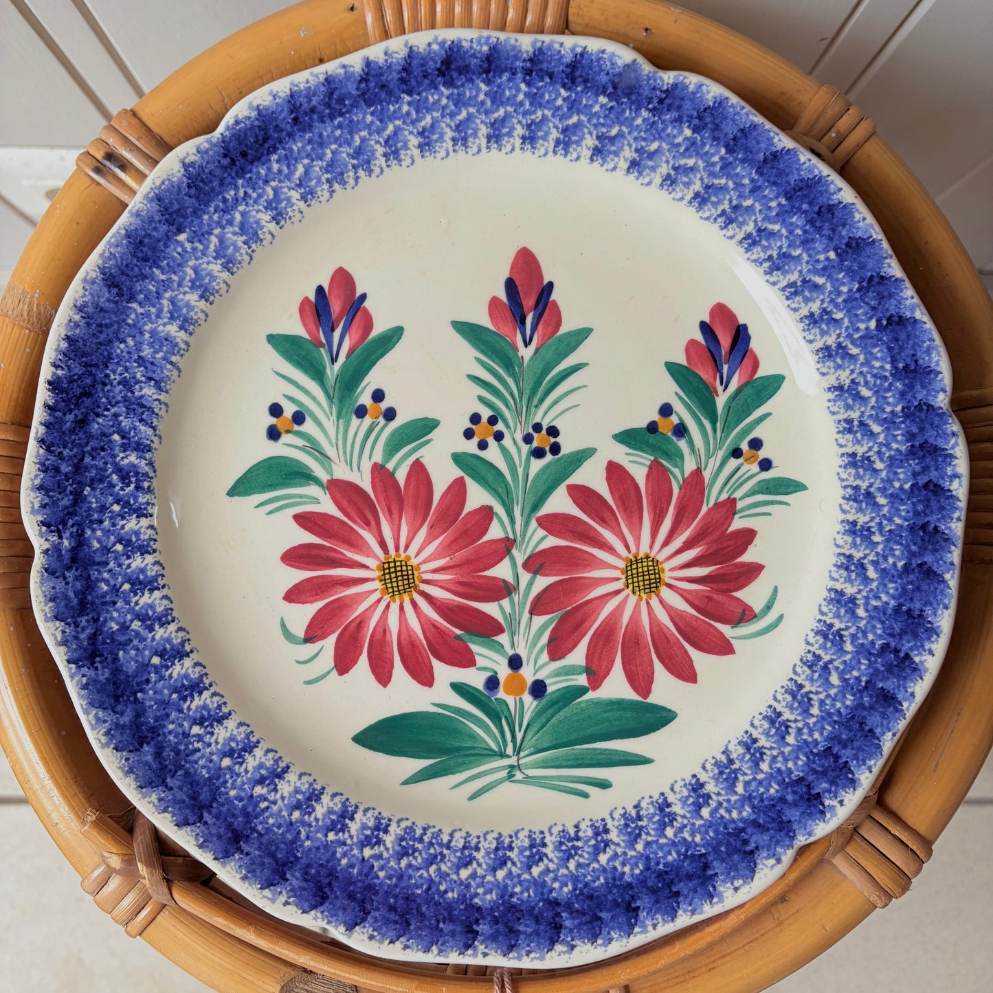 Assiette Henriot Quimper bleue ou verte