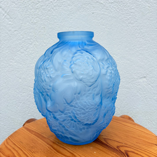 Vase art déco chrysanthèmes