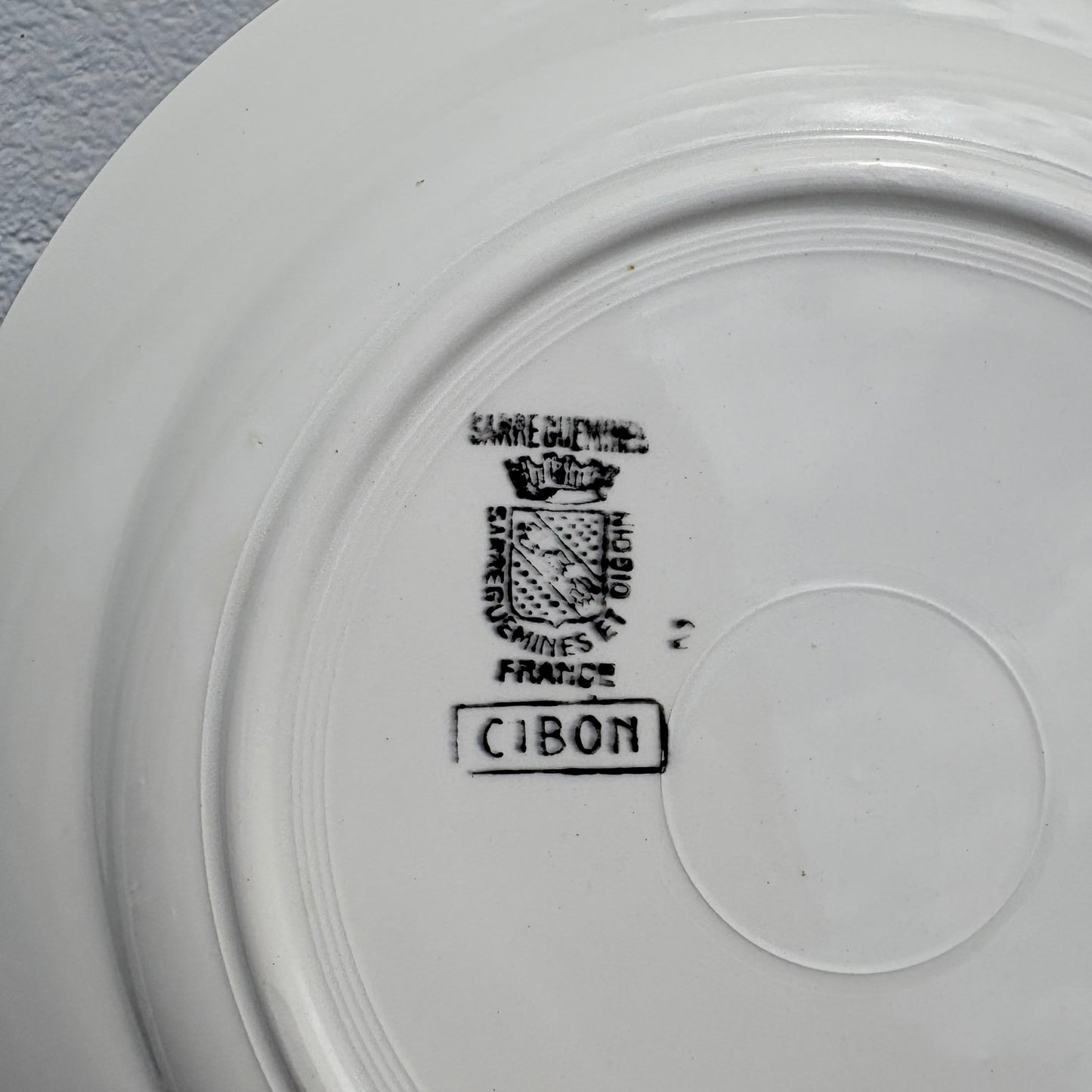 Lot de 12 assiettes Sarguemines