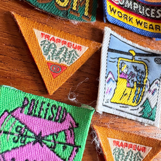 Lot de 6 patchs vêtement années 90