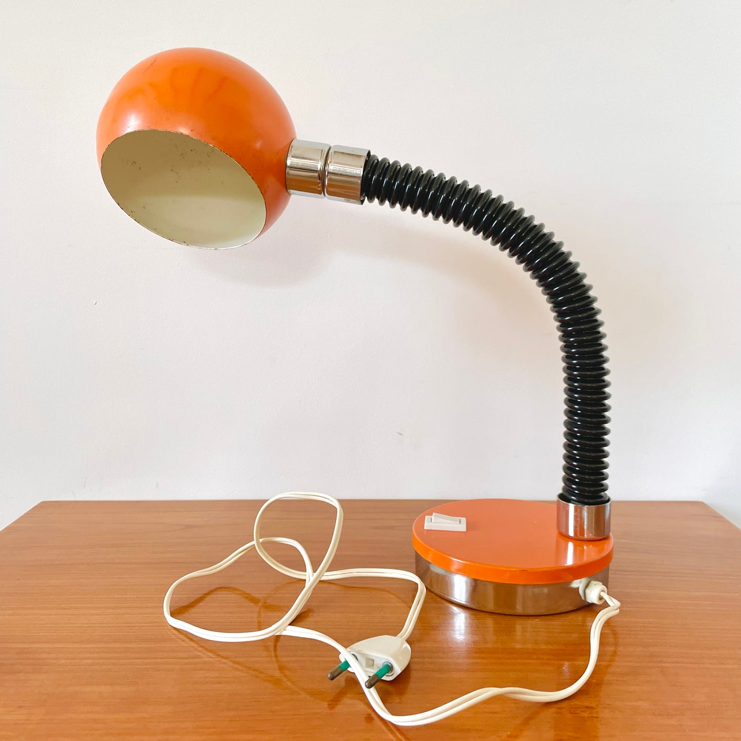 Lampe orange années 70