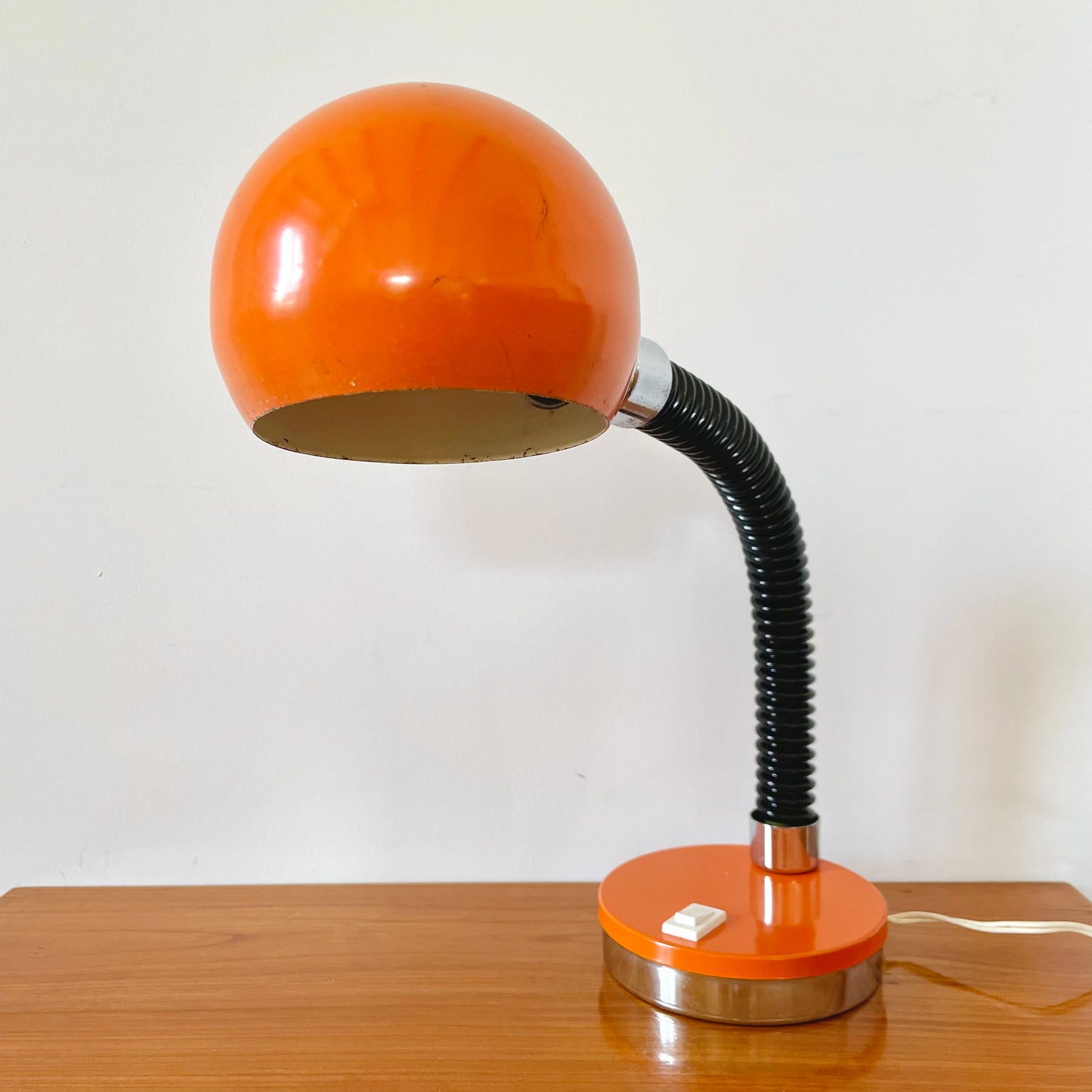 Lampe orange années 70