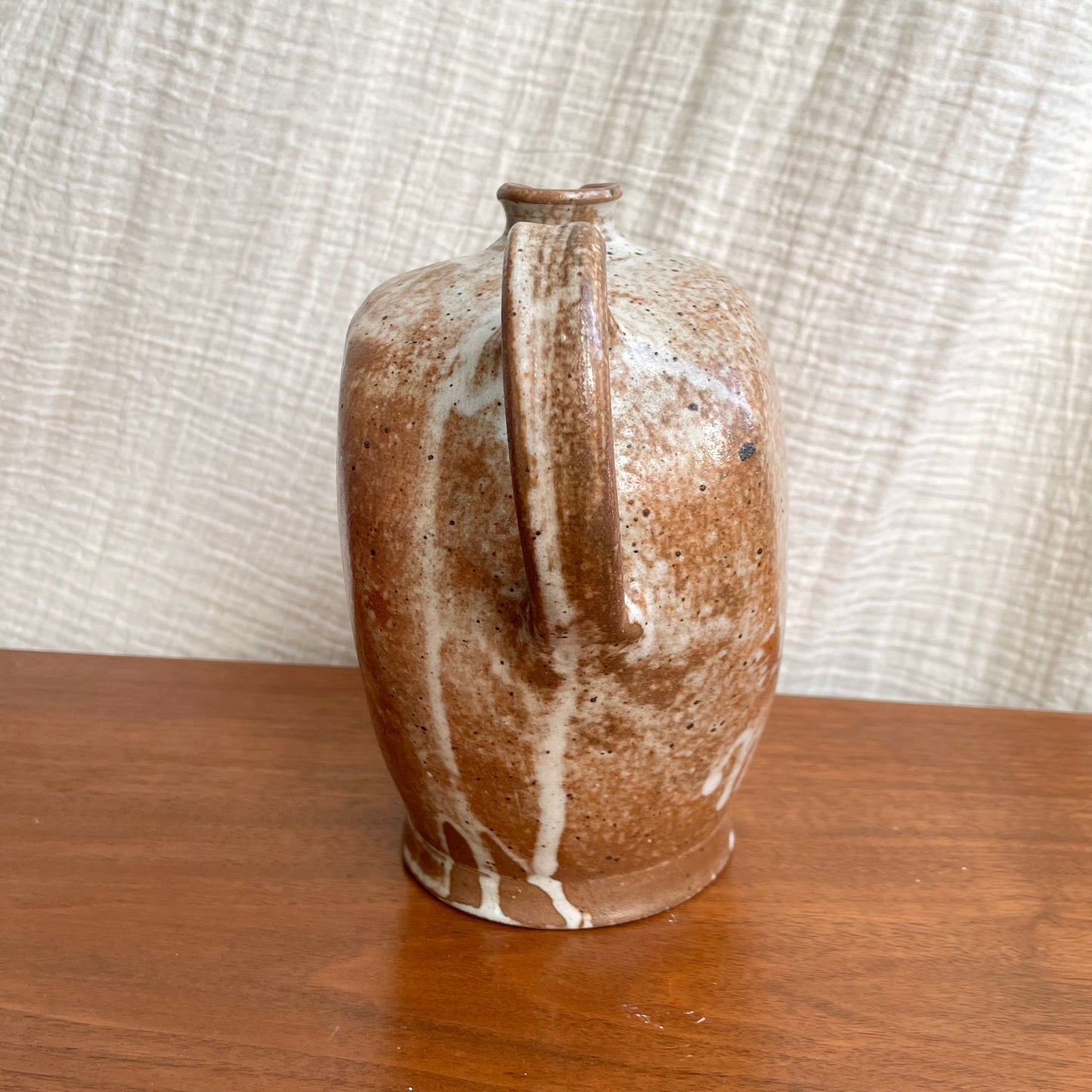 Bouteille à huile en grès