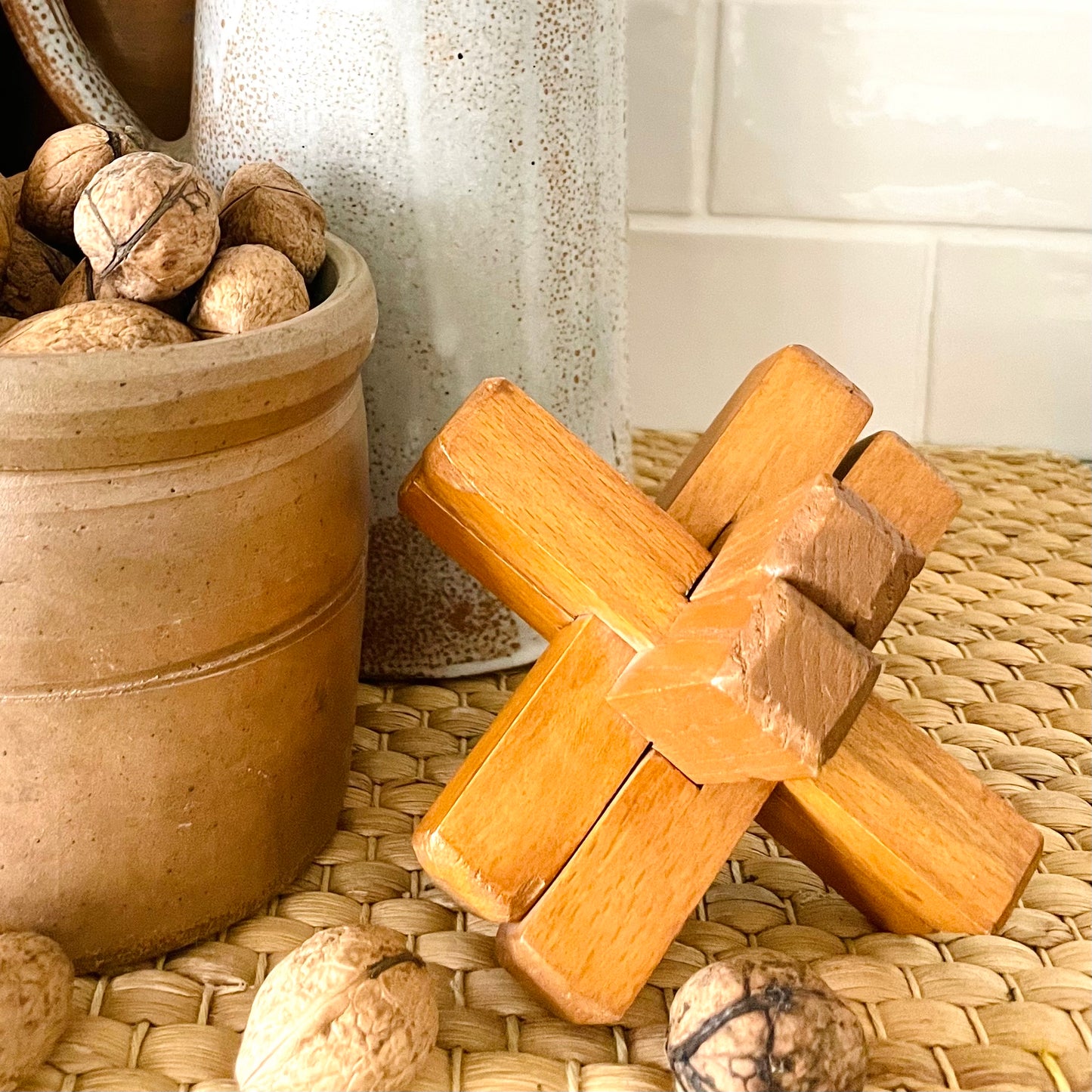 Casse tête en bois fait main