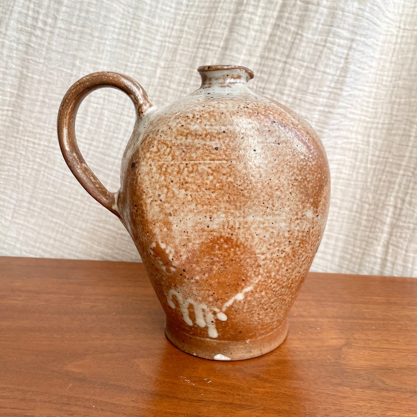 Bouteille à huile en grès
