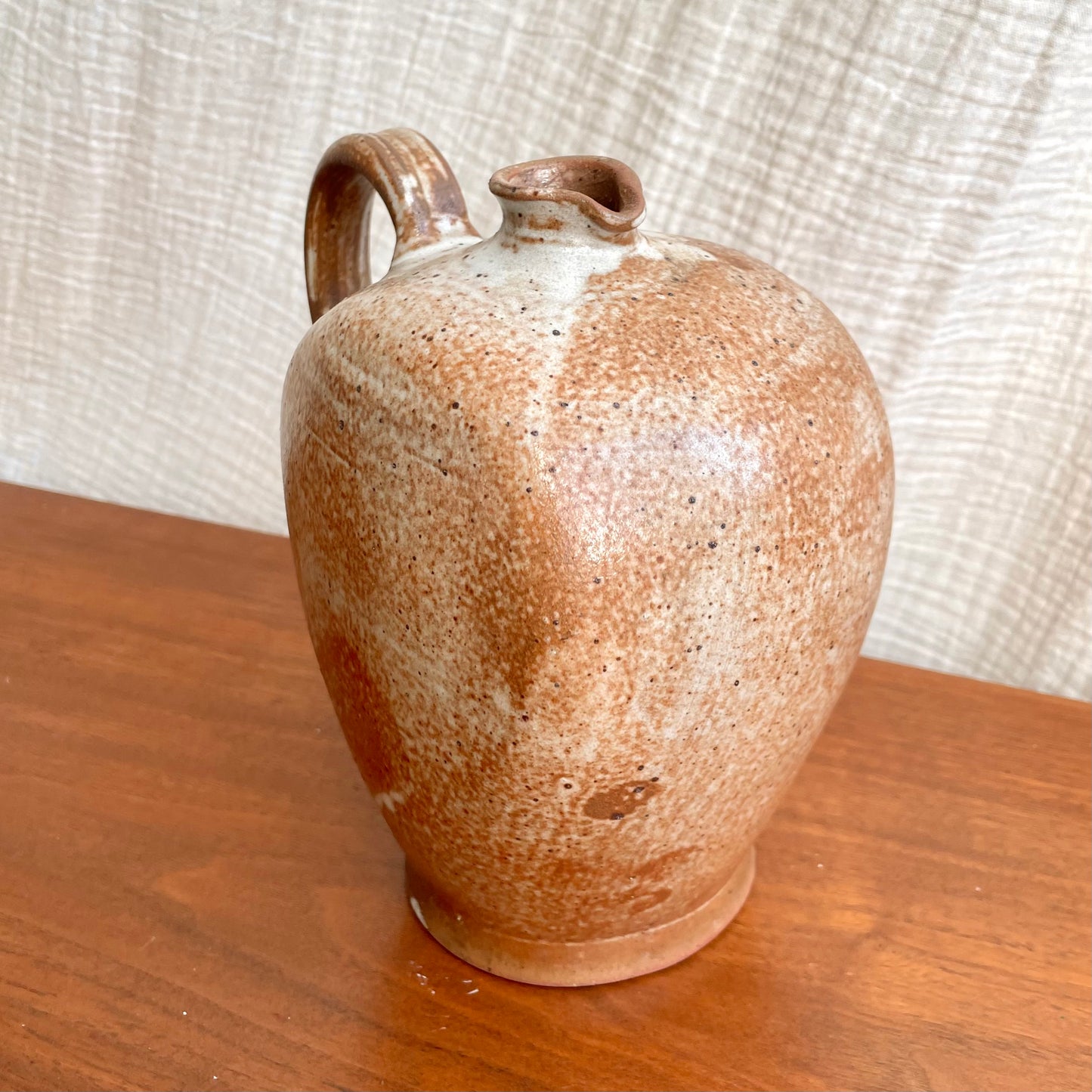 Bouteille à huile en grès