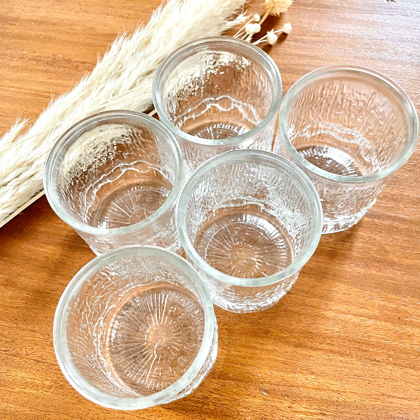 Lot de 5 verres glacés